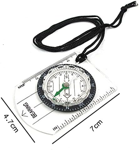 FZZDP Campo ao ar livre Caminhando transparente Plástico Compass Compass Proporcional Travel Travel Compass Tools Military Travel