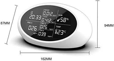 Monitor de qualidade do ar BKDFD Indoor PM2.5 Formaldeído Analisador de gás TVOC Analisador de qualidade Analisador de gás Analisador