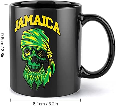 Bandeira da caneca de café da Jamaica com alça de chá cerâmica Presente de ideia para homens para homens trabalhos em