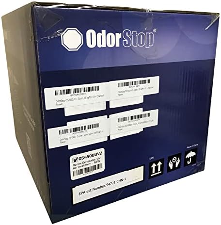 Ionizador de gerador de ozônio de grau profissional ODORSTOP OS4500UV para áreas de 4500 pés quadrados+, para desodorizar e purificar grandes espaços, como propriedades comerciais e academias