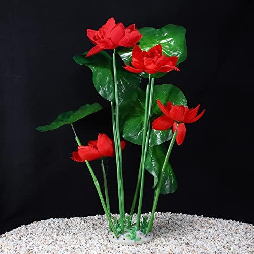 Vocoste 1PCS Plantas de decorações de aquário do tanque de peixes, mini plantas de plástico para decorações de aquário,