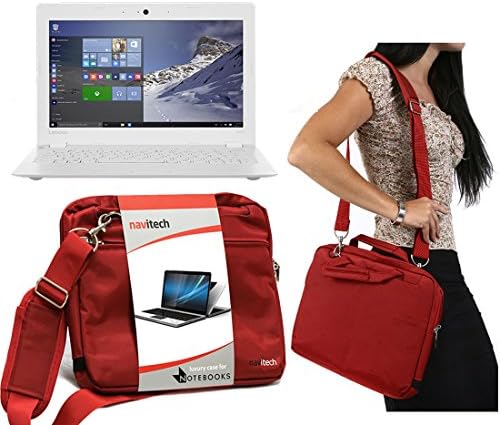 Navitech Red Case/Cover Bag compatível com o laptop/notebook e os tablets, incluindo o Lenovo Ideapad 100s 11,6 Laptop -