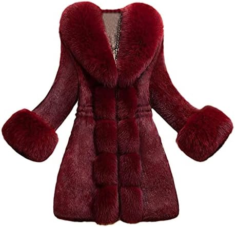 Jackets longas de mulheres inverno quente macio macio quente inverno pavão outono de chuva fofa tops de roupas