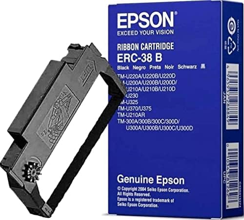 Cartucho de fita Epson ERC -38B preto - 14 pacote em embalagem de varejo