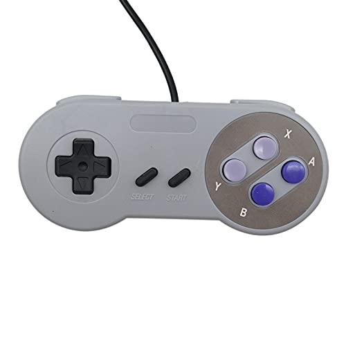 GXCDIZX 2PCS 6ft SNS-005 Remote Controller Video Video Pad Pad Substacting Fits para Nintendo SNES System Console Controller