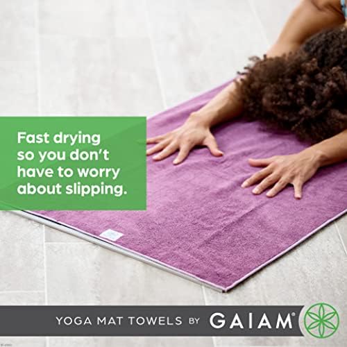 Gaiam Yoga Mat Tootes Microfibra do tamanho de ioga Toalha para ioga quente