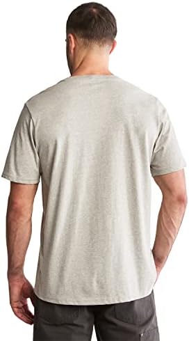 T-shirt de manga curta da placa de base masculina de Timberland Pro com logotipo do peito
