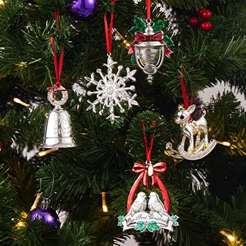 Ornamentos de Natal 2023 Ornamentos suspensos para decorações de árvores de Natal Presentes de lembrança para meninas irmãs
