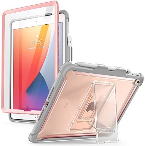 Caso Ares I-Blason para o novo iPad 9/8/7th Generation, iPad 10.2 2021/2020/2019 Case, kickstand de corpo inteiro com