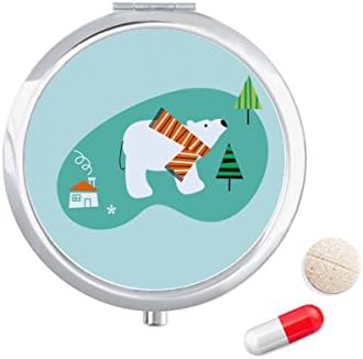 Cartoon Bear Animal Plant Caso Caixa de bolso de bolso Caixa de armazenamento Dispensador de recipiente