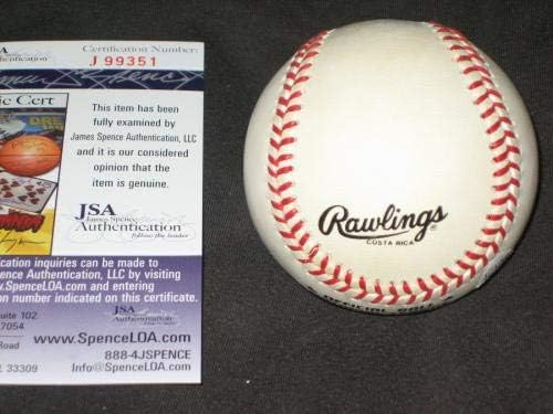 Legenda de Gino Cimoli Dodgers assinada com a mão autografada Rawlings OnL Baseball JSA COA - Bolalls autografados