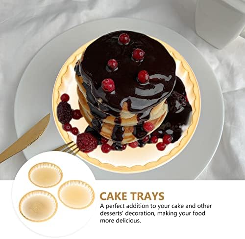 JoJofuny 20pcs redondos de bolo de sobremesa Pads de bolo de ouro que serve bandejas de chocolate Cupcakes Cupcake Bandeja