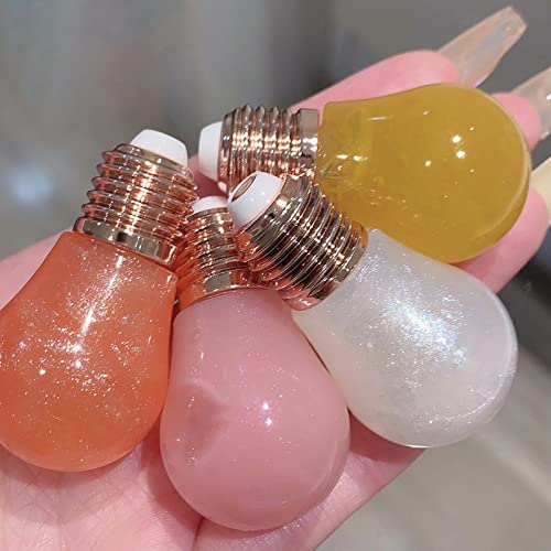 Bastões de lábios que mudam de cor pequena lâmpada lâmpada Lip Lip Gloss Candy Lip com sabor de óleo hidratante líquido