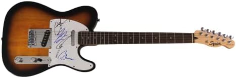 Kings of Leon Full Band assinou o Autógrafo Fender Telecaster GUITAR ELECTRIC B W/ James Spence JSA Carta de Autenticidade