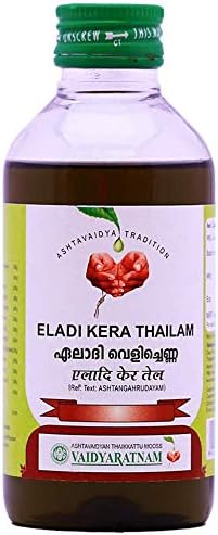 Vaidyaratnam Eladi Kera Tailam 200 ml Cuidados da vida