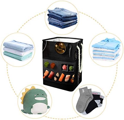 19.3 cesto de lavanderia livre cesto sujo cesto dobrável para um escritório de apartamentos para berçários domésticos Sushi japonês