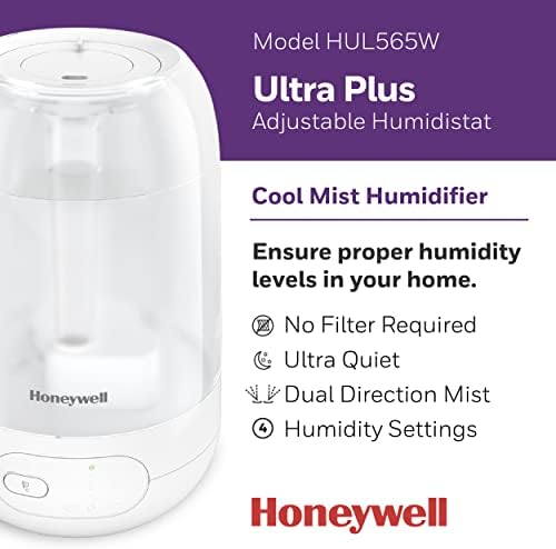 Honeywell Ultra plus umidificador de névoa legal, branco - umidificador de névoa legal para quartos grandes
