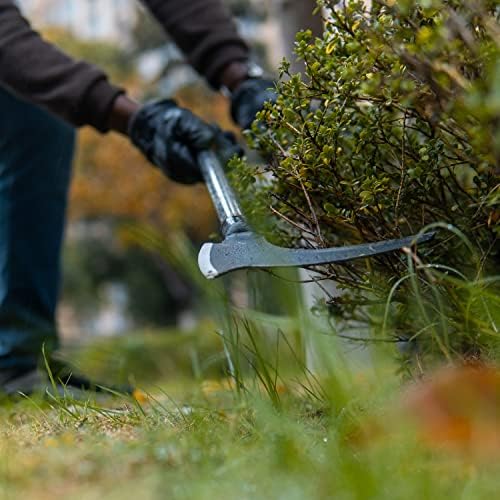 Scythe Garden Tool para grama de grama-21 polegadas de alça longa anti-deslizamento Ferramenta de gole de gole de foice-gola