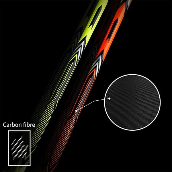 Raquete de badminton de fibra de carbono profissional para academia de badminton para quintal