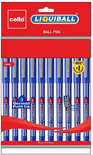 Cioloncelo Libiball Pen Blue Ink - pacote de 10 pcs