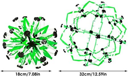 Pasukit Bola respiratória Bola colorida em expansão inflável Magic mágico esfera de brinquedos de brinquedos de brinquedos de brinquedos