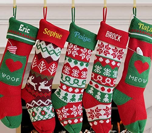 Meias de Natal personalizadas teemore personalizadas com meias de Natal personalizadas com nome de meias penduradas personalizadas