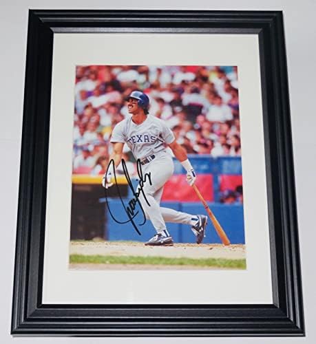 Juan Gonzalez autografou 8x10 Foto colorida - Texas Rangers! - Fotos MLB autografadas