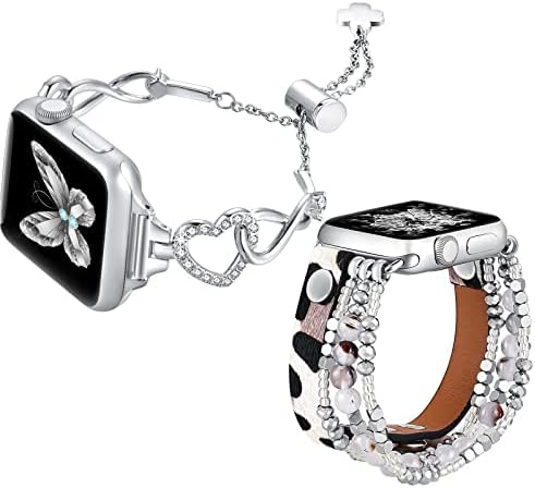 Fastgo Bands Compatível com pulseira Apple Watch, 42mm 44mm 45mm 49mm Ultra Women Creche para Iwatch Series SE2 8 7 6 5 4 3 2 1