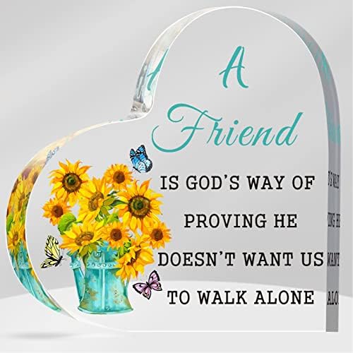 Presentes cristãos Aniversário Presentes de amizade com citações Um amigo é a maneira de Deus provar que ele não quer que caminhamos sozinhos