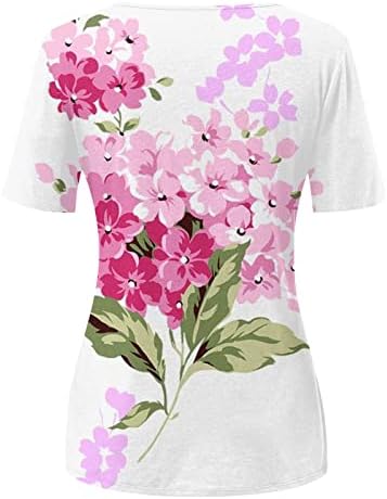 Camiseta feminina de manga curta de manga curta camiseta casual camisetas 2023 verão v pesco