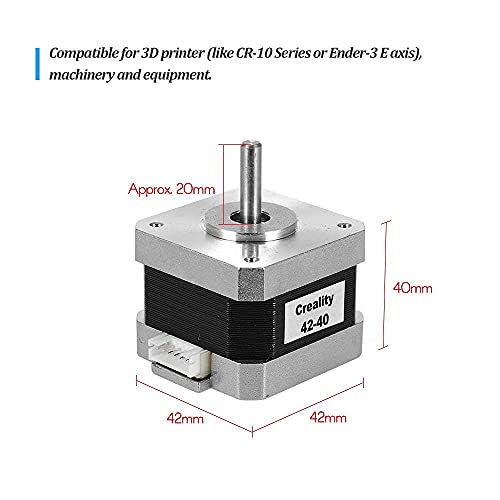 Creality 3D Impressora 42-40 Motores de Stepper, 2 Fase 1a 1,8 graus 0.4n.m, motorista para extrusor de impressora 3D, compatível