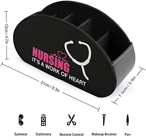A enfermagem é um trabalho de impressão cardíaca de impressão de TV Remote Organizer Box Control titular
