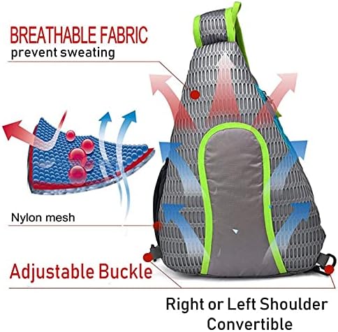 Mochila da bolsa de sling Seeu, bolsa de tiro de ombro ultraleve para mulheres 20l