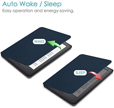 Caso para o novo Kindle 6 , Ultra Thin e Lightweight Smart Protective Durável Premium PU Cover com função de vigília do sono
