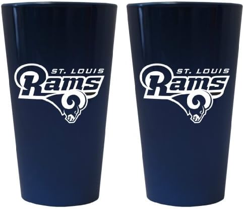 St. Louis Rams Lusterware Pint Glass - Conjunto de 2
