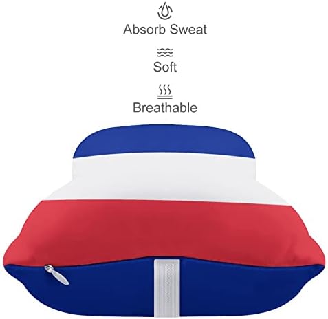 Bandeira do travesseiro de pescoço do carro da França 2 PCs Confortável Auto-Rest Rest Cushion Memória respirável