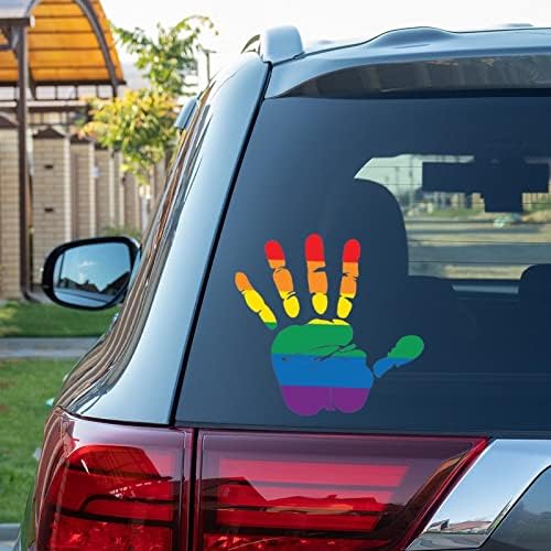 Decalques de carro LGBT de cão arco -íris decalques gays decalque LGBT Igualdade Lesbiana Vinil adesivos Decal