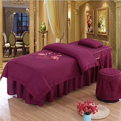 Zhuan Solid Color Massage Sheet Staffs, massagem premium Salia de massagem Salão de salão Capa de cama de colchas com o