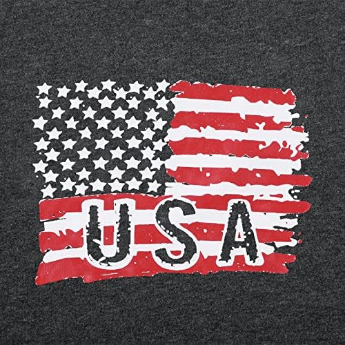 Baby American Flag Shirt USA 4 de julho Camiseta Patriótica Estrelas listras de manga curta Independence Day Tops