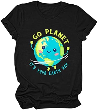 Juniores camisas abaixo de 10 mulheres verão 2022 Restauração do Dia da Terra Planeta Natural Planeta Artilha Mulheres e Camisetas e