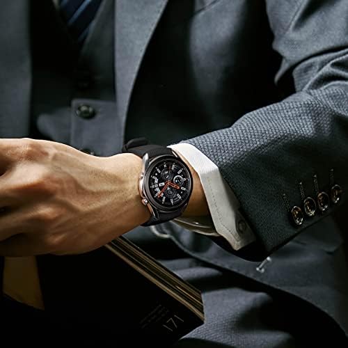 Lerobo 3 pack 22mm relógio de relógio compatível com o relógio de galáxia Samsung 46mm/galáxia 3 45 mm/engrenagem s3 clássica/fronteira, 22mm de silicone macio de silicone