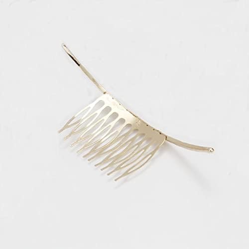 Tazsjg Curved Curved Hair pente pinos Acessórios de joias Mulheres metal dourado prata clipe de pentes de pentes de pentes