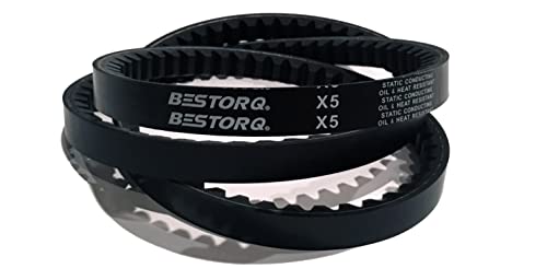 BETORQ 3VX670 Belt de borracha, borda crua/devagar, preto, 67 comprimento x 0,38 largura x 0,32 altura, pacote de 10