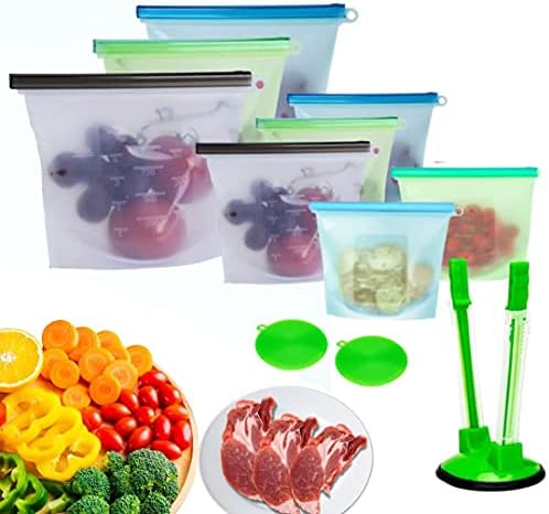 Sacos de silicone reutilizáveis ​​de alimentos de silicone Bolsa de armazenamento de alimentos selados/bolsas de silicone