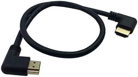 Cerxiano 0,5m de alta velocidade HDMI 2,0 HDMI ângulo esquerdo do homem para HDMI ângulo esquerdo Male Male curto