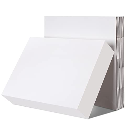 Tudomro 10 pacote 19 x 14 x 4 polegadas Caixa de bolo, caixas de bolo de papelão, caixas de bolo de retângulo grandes, caixa de pastelaria de padaria não janela branca sem janelas