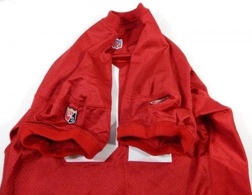 Final dos anos 80 no início dos anos 90 San Francisco 49ers 91 Jogo emitido Red Jersey 50 DP26886 - Jogo da NFL não assinado