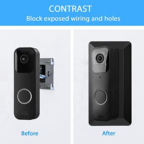 Okemeeo Doorbell Mount for Blink Video Doorbell de 35 graus Montagem de canto e placa de parede para Blink Video Doorbell