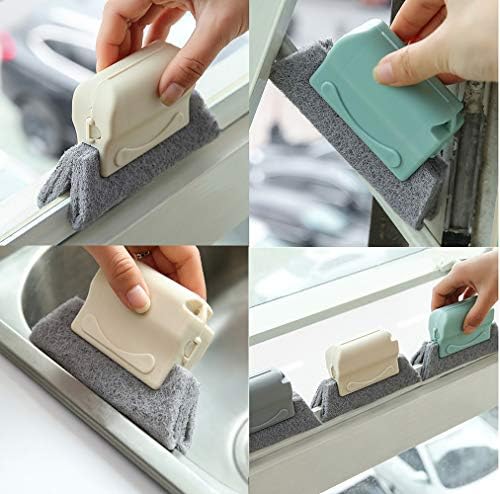 Brecha de limpeza da ranhura da janela, escova de limpeza portátil portátil Pincéis de limpeza de faixa de limpeza do ar condicionado, 7 peças