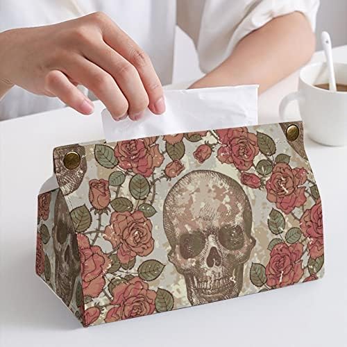Rose Skull Tissue Box Capa